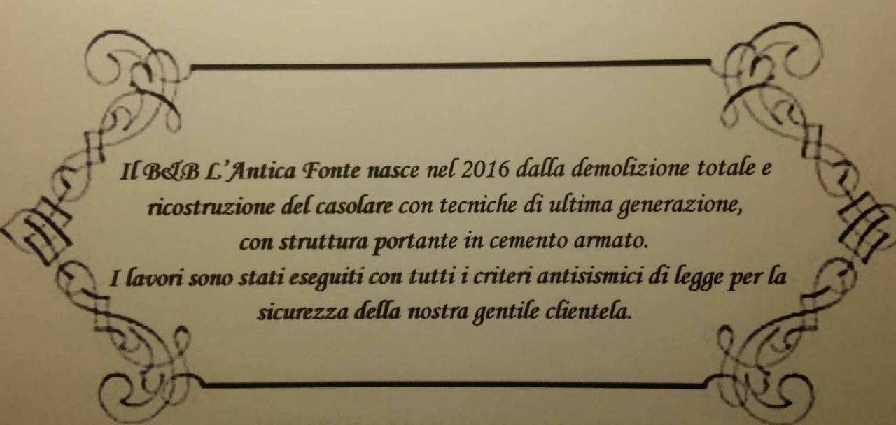 B&B L' Antica Fonte Spinetoli Eksteriør billede